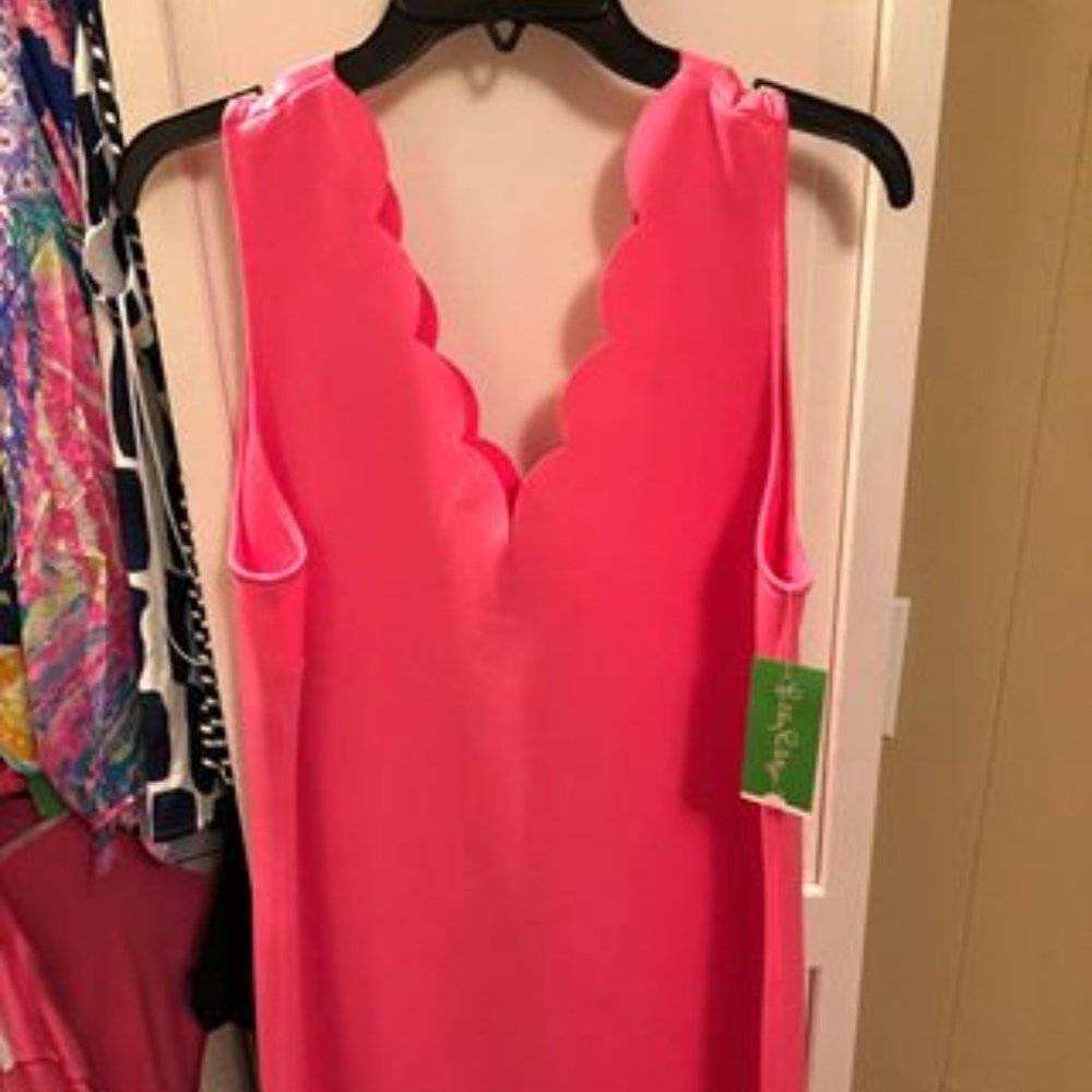 Lilly Pulitzer NWT Mikayla Shift Dress Hot Pink XL